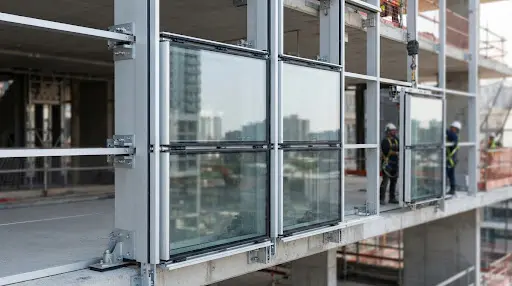 Semi-Unitized Façade System