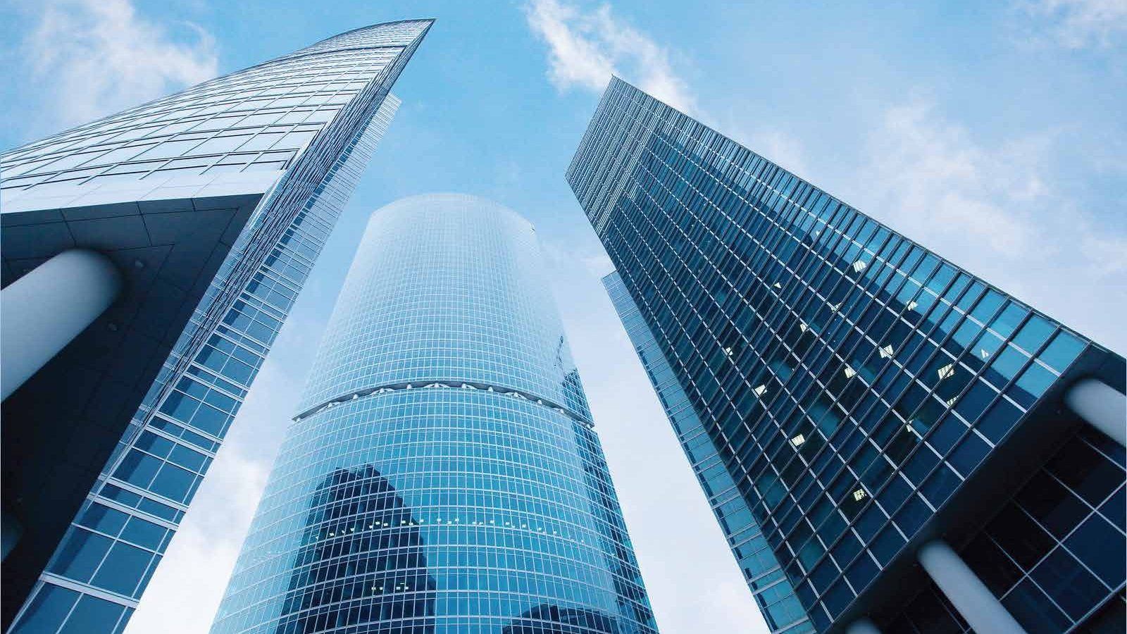 High-rise glass façade built by CPM