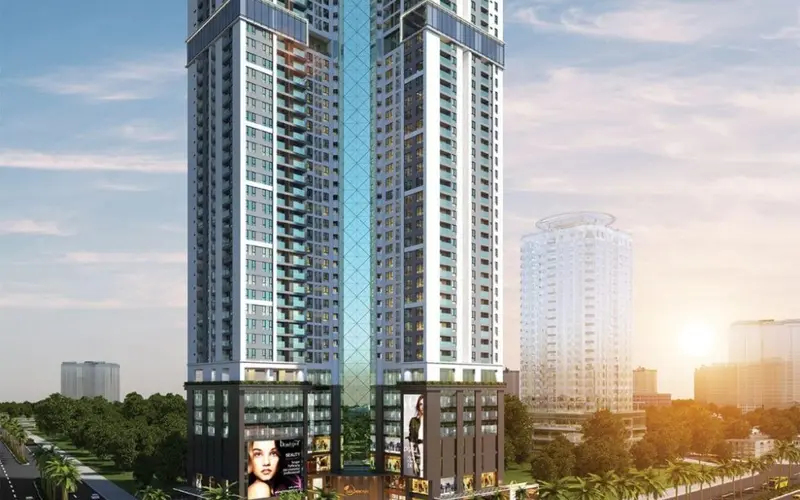 Công trình Golden Park Tower — CPM thi công nhôm kính