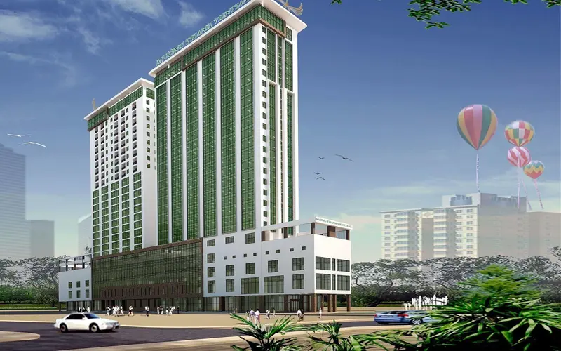 Công trình Khách sạn Mường Thanh Viêng Chăn — CPM thi công nhôm kính